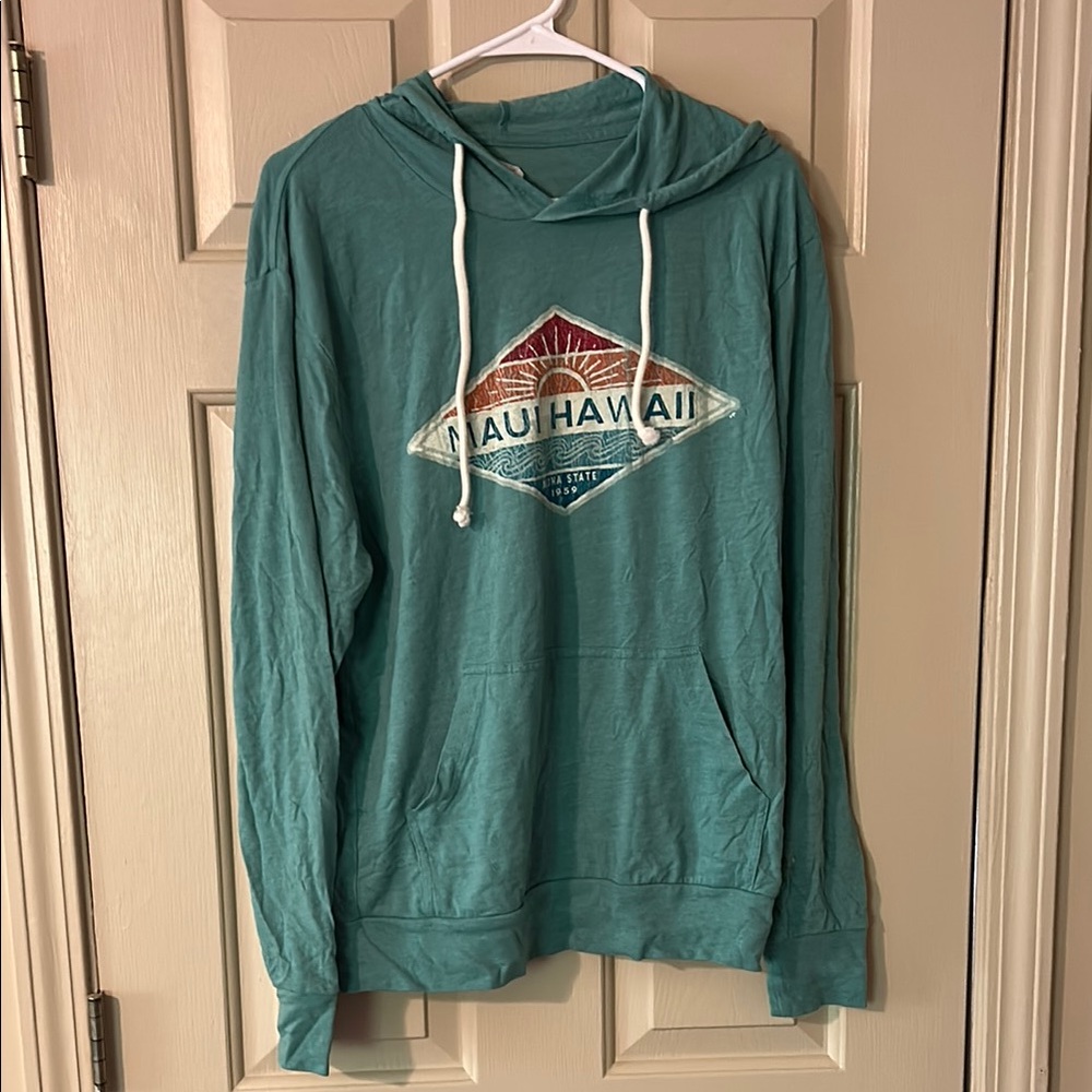 Maui Hawaii Teal Hoodie for Men